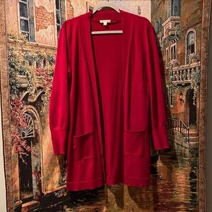 5 for $30 Spense Vibrant Red Women's Cardigan